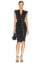 view 1 of 4 Ruched Shirt Dress in Black