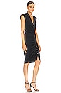view 2 of 4 Ruched Shirt Dress in Black