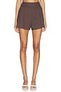 view 1 of 6 Haina Short in Dark Mocha
