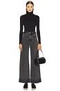 view 5 of 6 Taylor High Rise Wide Leg in Stoned Washed Onyx