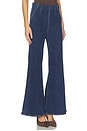 view 2 of 6 Joplin Off-duty High Rise Wide Leg in Bright Blue