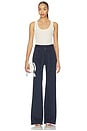 view 5 of 6 Rosanna Corset Wide Leg Jeans in Navy