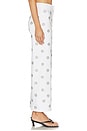 view 3 of 6 Grant High Rise Wide Leg Crop in White