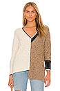 view 1 of 5 Gava Sweater in Ivory & Camel