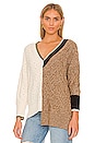 view 3 of 5 Gava Sweater in Ivory & Camel