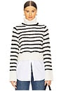 view 1 of 4 Iyla Turtleneck in Ivory & Black