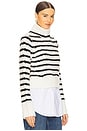 view 2 of 4 Iyla Turtleneck in Ivory & Black