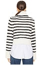 view 3 of 4 Iyla Turtleneck in Ivory & Black