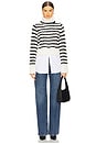 view 4 of 4 Iyla Turtleneck in Ivory & Black