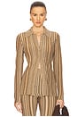 view 1 of 4 Landon Cardigan in Gold & Bronze
