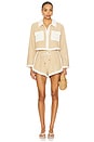 view 4 of 4 Zariah Cardigan in Stone Khaki