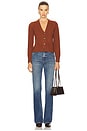 view 4 of 4 Solene Cashmere Cardigan in Orange Brandy