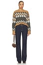 view 5 of 4 Jessalyn Pullover in Heritage Khaki Multi