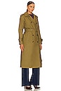 view 3 of 4 Conneley Dickey Trench Coat in Moss