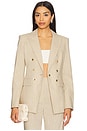 view 1 of 6 Gaya Dickey Jacket in Natural & Gold