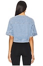 view 3 of 4 Elias Short Sleeve Jacket in Silverwood Blue