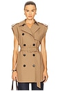 view 1 of 4 Willmott Trench Vest in Hazelnut