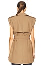 view 3 of 4 Willmott Trench Vest in Hazelnut