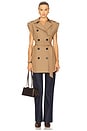 view 4 of 4 Willmott Trench Vest in Hazelnut
