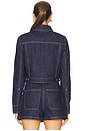 view 3 of 4 Patty Fitted Long Sleeve Jacket in Indigo Rinse