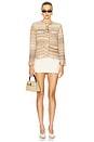 view 4 of 5 Sariyah Knit Jacket in Desert Khaki Multi