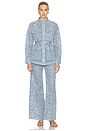 view 5 of 6 Lane Jacket W/ Burnout Floral in Lakeshore