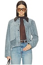 view 1 of 5 Walters Cropped Barn Jacket in Blue Steel