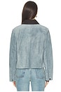 view 4 of 5 Walters Cropped Barn Jacket in Blue Steel