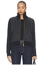 view 1 of 5 Patra Mixed Media Jacket in Black