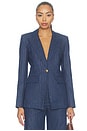 view 1 of 5 Naira Dickey Jacket in Medium Indigo & Copper