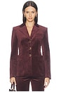 view 1 of 4 Raelynn Dickey Jacket in Burgundy