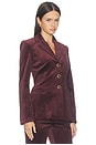 view 2 of 4 Raelynn Dickey Jacket in Burgundy