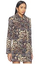view 4 of 6 Wilde Jacket With Collar in Dark Eggplant Multi