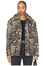 view 1 of 6 Blake Coat in Dark Eggplant Multi