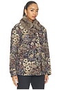view 4 of 6 Blake Coat in Dark Eggplant Multi