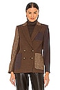 view 2 of 6 Faustine Dickey Jacket in Camel & Blue