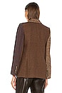view 5 of 6 Faustine Dickey Jacket in Camel & Blue