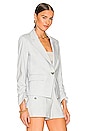 view 3 of 5 Aaliyah Dickey Jacket in Heathered Vapor