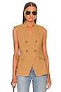 view 1 of 5 Amika Vest in Camel
