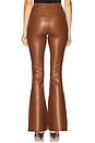 view 4 of 6 CALÇA FLARE SKINNY DE CINTURA ALTA BEVERLY in Mahogany