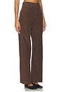 view 2 of 6 Taylor High Rise Wide Leg in Dark Umber