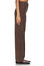 view 3 of 6 Taylor High Rise Wide Leg in Dark Umber