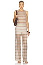 view 5 of 6 Fatima Pant in Deep Ochre & Dove Multi