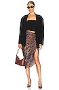 view 4 of 4 Ari Skirt in Flame Red Multi