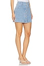view 2 of 6 Moxie Mini Skirt in Silverwood Blue