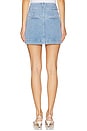 view 4 of 6 Moxie Mini Skirt in Silverwood Blue