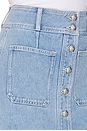 view 6 of 6 Moxie Mini Skirt in Silverwood Blue