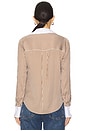 view 3 of 5 Amelia Shirt in Whisky & Off White