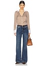 view 4 of 5 Amelia Shirt in Whisky & Off White