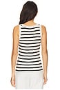 view 3 of 4 Birke Cashmere Tank in Ivory & Black